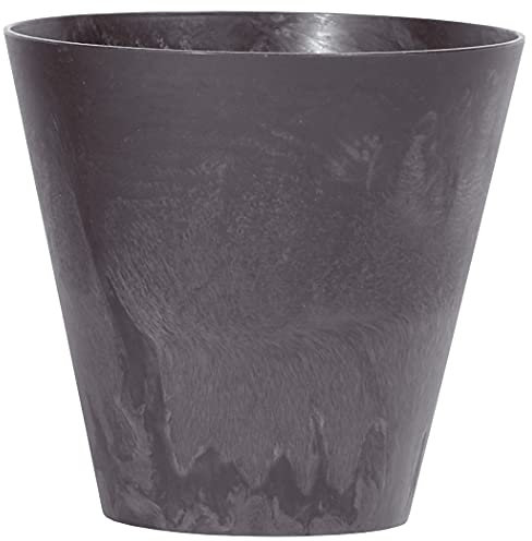 Maceta TUBUS Beton Effect 28,5L., dimensiones (mm) 400x400x373, Color Antracita