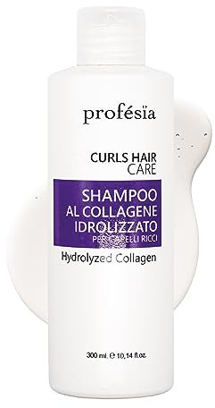 PROFESIA Shampoo per Capelli Ricci 300 ml al Collagene Idrolizzato - Professionale, Definisce e Dona Elasticità, Anticrespo
