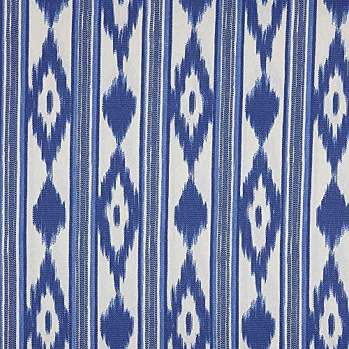 Kt KILOtela - Canvas Dekostoff, Home-Accessoires, Dekorationen, Tischdecken, Vorhänge, Tischdecken, Kissen, Vorhänge, Taschen, Basteln, 100 cm Länge x 280 cm Breite, Geometrisch, Blau - 1 Meter