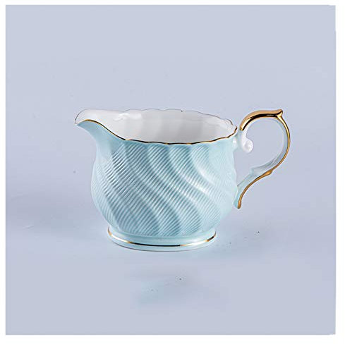 bricco latte Crelatore in ceramica classica con manico Piccolo caffè Pitcher Milk 250ml Adatto per tutti i tipi di scene Family Hotel Cafe e altro set piatti (Color : Blue)