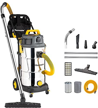Vacmaster VK1638SWC 1600W 38L Aspiratori Solidi e Liquidi industriale Aspirapolvere con HEPA 13 Filtrazione