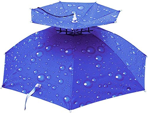 CHUANGOU Regenschirmmütze，Kopfschirm Regenschirmhut，für Faltbare, Outdoor, Golf, Angeln, Camping Mütze.