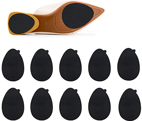 YiXuTag Halkfria Skoskridskor, Anti-Slip Skor Med Självhäftande Grepp, Halkfri Sula Silikonskydd, 12 St