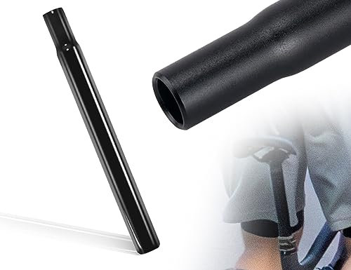 KAPSING Fahrrad Sattelstange Gefederte Sattelstütze 27.2 x 300 mm Passt auf Kissen mit Stollen Schwarz Eisenmaterial Sattelstütze für Mountainbike Rennrad Cityrad Trekkingrad