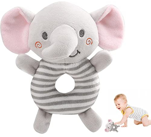 Tioheam Juguete sonajero para bebés | Lindo Animal bebé sonajero,Juguetes para bebés con Desarrollo para bebés recién Nacidos, Juguetes Aprendizaje sensorial con Sonidos