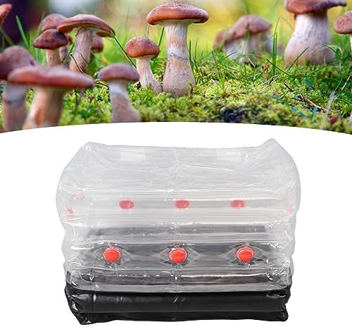 Pssopp Mushroom Grow Kit, 18.1x9.4x11.0in Inflatable and Deflatable Design Mushroom Monotub Kit Easy Storage Home Monotube Mushroom Box