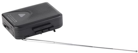 Tragbare Kassettenspieler, UKW-AM-Radio, Kassettenspieler, Integriertes Mikrofon mit 3,5-mm-Buchse, 2AA-Batterie oder USB-Stromversorgung