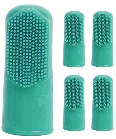 Cepillo de dientes de silicona para perro, cepillo de dientes reutilizable