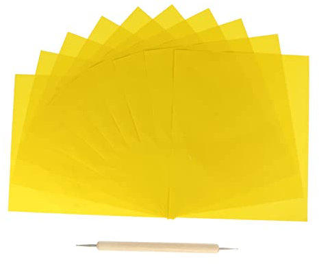 Anneome 10stücke Transferpapier Für Kreuzstich Transparentpapier Zum Prägen Prägekopierpapier Wasserlöslich Präge-nähkohle Für Musterübertragung