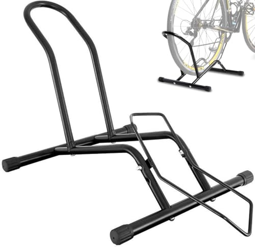 Stryser Supporto Bicicletta Cavalletto Porta Bici - Stabile Supporto Parcheggio MTB e Bici da Strada 20-29,5 - Acciaio Resistente, Regolabile e Protettivo