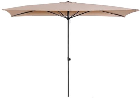 AMYSTY Sonnenschirm Marktschirm Gartenschirm Halber Rechteckiger Regenschirm Im Freien, Robuster Sonnenschirm Für Den Terrassengarten Ohne Basis Terrassenschirm Sonnenschirme im Freien