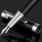ZiYoMuo Luxury Fountain Pen Set,perfect combination of matte black and antique silver,Medium Nib&Fine Nib,Includes 8 Ink Cartridges&Ink Converter