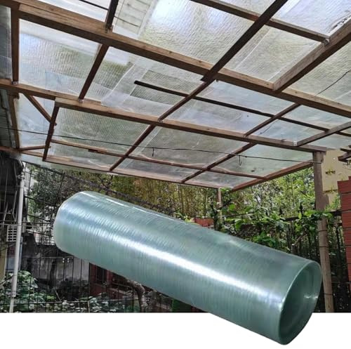 FENGSHOUU Polycarbonat Dachplatte,1mm Glasfaserplatte,Gewächshaus Platten Stegplatten,UV-beständig & bruchsicher Ersatz Verkleidungspaneele,für Garten,Frühbeet,Carport,Terrasse (0.8m x 3m)