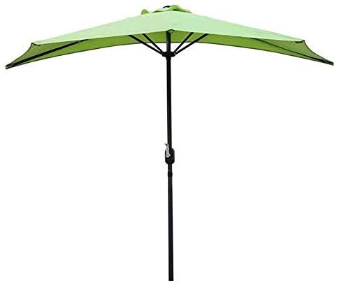 ARDZLALS Parasol de Table d'extérieur Parasols 2,7 M Jardin Balcon Demi-Parapluie Semi-Circulaire avec manivelle pour terrasse extérieure Petit, Pare-Soleil Semi-Rond Circulaire T