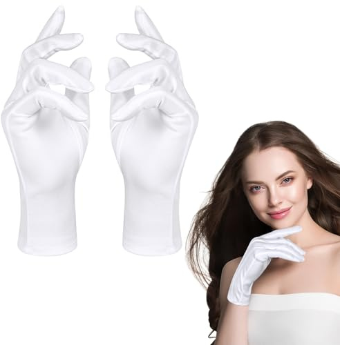 Aomig Handschuhe Uinsex 1/2Pcs Kostüm Zubehör Etiquette-Genähte | Handschuhe & Fäustlinge Accessoire Formelle Smokings Weihnachten Polizei Parade Maskerade Cosplay Schmuckinspektion