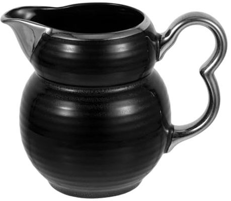 MUCKLILY Bricco Latte Ceramica Bricchetto Latte Piccola Brocca Ceramica Beccuccio Unico Versatile Uso Domestico Caffetteria Ristorante Contenitore Liquidi Salsa Insalata Sciroppo Condimenti