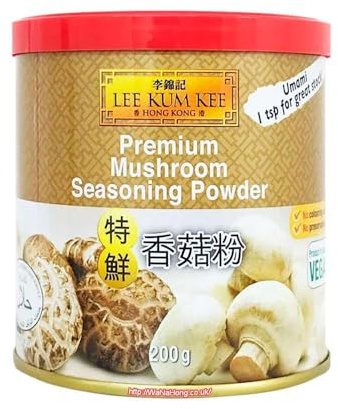 Sazonador en Polvo Sabor Setas Shiitake 200 g, Umami Intenso para Caldos, Sopas, Guisos, Arroces y Salsas, Toque Cocina Asiática Fácil