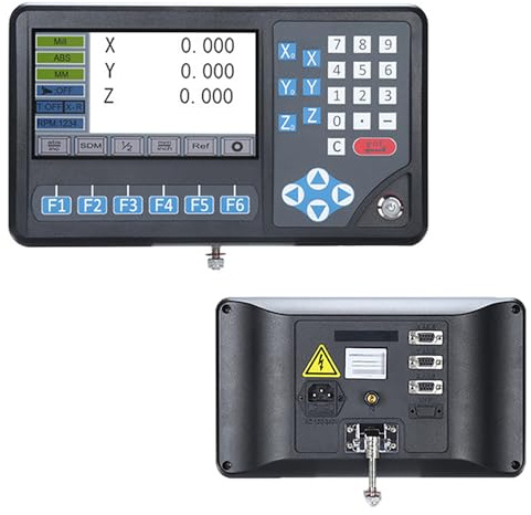 2 Axis/3 Axis Digital Readout, DRO Digital Readout, 7-inch True-colour LCD Screen, Save Drawing Function, Display The Current Position Of The Tool, Shortcut Keys Custom Settings, for Milling Lathe