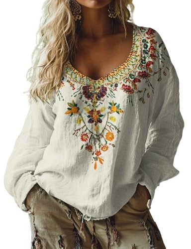 Chemisier Femme Chic Blouse Manches 3/4 Femm Chemise Lin Blanche Masculine Haut De Gamme Creole Droite Rayee Bleue Chemisiers Et Blouses Élégant Ete