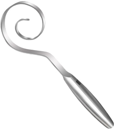 Pain de pain fouet, fouetter en acier inoxydable en acier inoxydable sans usage en forme de spirale avec poignée confort pour la cuisine la cuisine à la maison