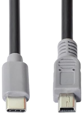 CY OTG Cable USB 3.1 Type C Male USB-C Host to Mini USB2.0 5Pin Male Device OTG Data Cable for Laptop Phone (100cm)