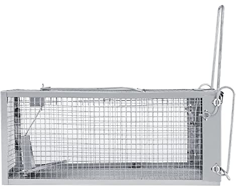 Aoresac Jaula Trampa para Ratones, Captura para Control de Roedores y Plagas de Animales Vivos Pequeños, Hecha de Alambre de Hierro Galvanizado, a Prueba de óxido, de Uso
