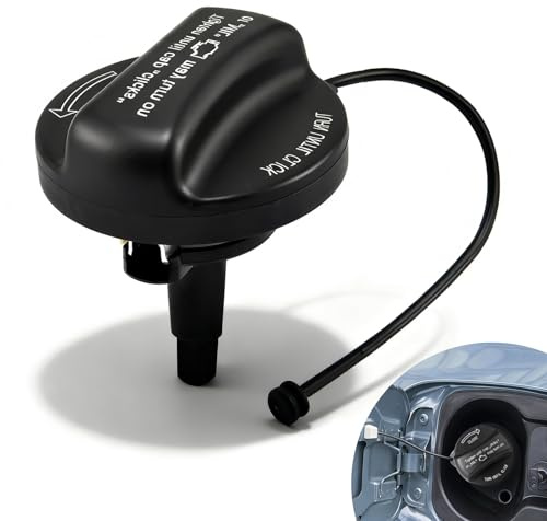 Tanklock med fästrem, kompatibel med BMW E39 E46 E60 E61 E84 E87 E90 E91 E92 F10 F20 F30 F31, Mini Cooper R55 R56 R57 F56 tanklock bil bränsletanklock ersättning 161172 22391