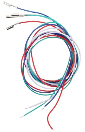 POPETPOP 4 Cables de Repuesto para para Cabezal de Tocadiscos de Cobre Amplia Compatibilidad y Fácil Reemplazo, Accesorio para Plato Giratorio y Fonógrafo