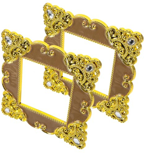 SUPVOX Pegatinas Para Enchufes Dorado Estilo Vintage Europeo Cubierta Protectora Adhesiva Para Interruptores Dobles DecoracióN Impermeable Para SalóN Y Dormitorio 2 Piezas