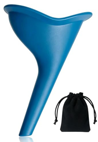LEEQBCR Pisse Debout Femme, Urinoir pour Femme, Urinoir en Entonnoir Réutilisable,Portable et Pliable Facile à Transporter, pour Festival, Camping,Toilettes pour Camping, Randonnée