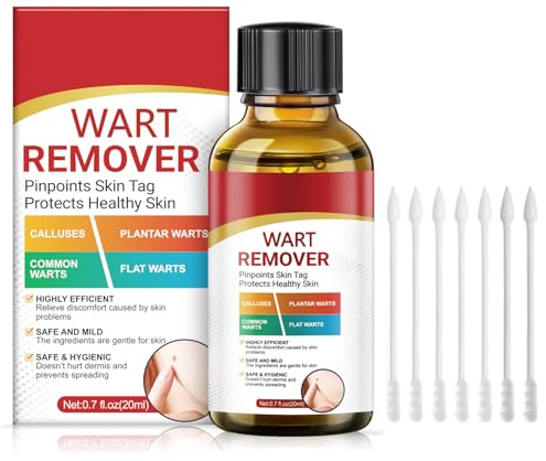 Verrue Plantaire - Liquide Anti-Verrues Doux et Rapide, Formule Végétale Exclusive, convient à tous les types de peau, Format Voyage