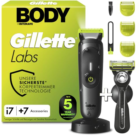 GilletteLabs Body + Intimate, i7 Körpertrimmer und Rasierer