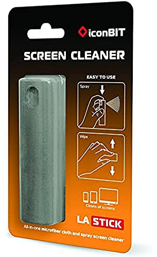 IconBIT LASTICK All-In-One Screen Cleaner – Bildschirmreiniger für Smartphone-/Tablet-/Notebook-oder TV-Bildschirm mit Mikrofaseroberfläche, grün