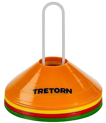 Tretorn Trainerbedarf Marker Cones 5cm 20er Pack Tennis Markierungshütchen Gelb