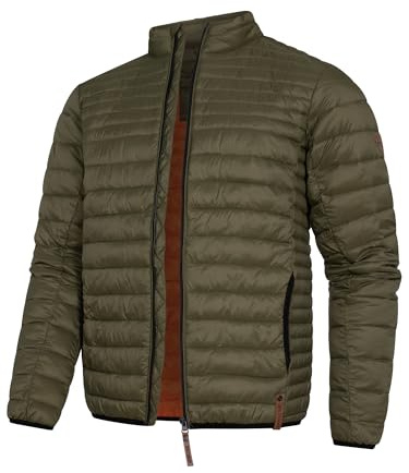 Indicode Herren Islington leichte moderne Steppjacke in Daunenjacken-Optik | Warme Winterjacke in modernem Daunenlook, Herrenjacke, Übergangsjacke, Outdoorjacke, gefütterte Jacke für Männer