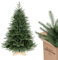 SALCAR Weihnachtsbaum künstlich 210 cm mit Holzständer, PE naturgetreue Spritzguss Elemente & PVC Nordmanntanne, 2,1 m Tannenbaum künstlich (Ø 130 cm)