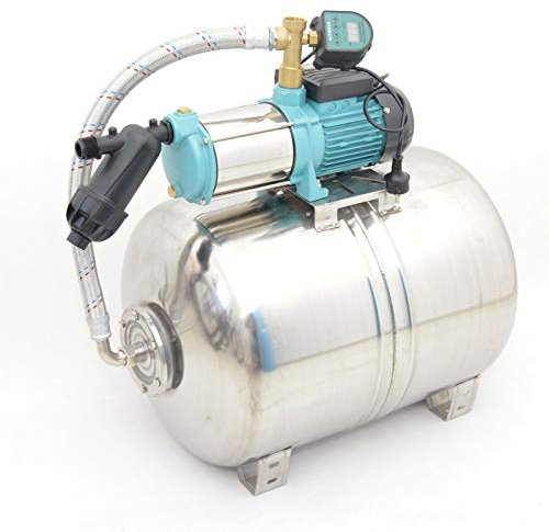 Edelstahl 100L Hauswasserwerk 6000L/h 1,3kW 5,5bar Digitaler Trockenlaufschutz * Vorfilter