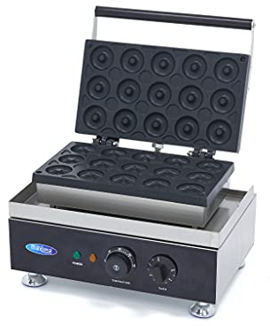 Maxima Gastro Donut Maker - 15 Mini -Donuts - Ø5 cm - mit Eingebauter Timer