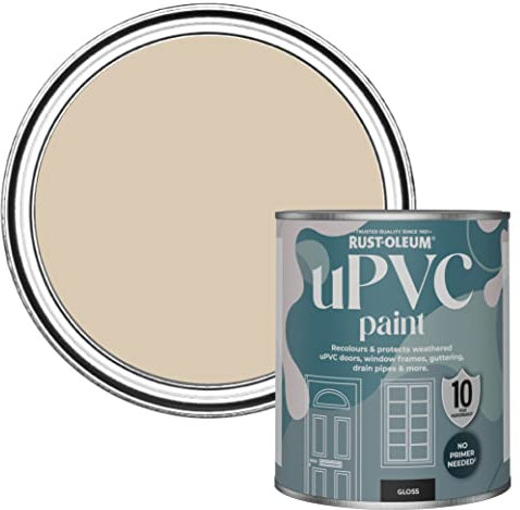 Rust-Oleum Beige uPVC Door and Window Paint In Gloss Finish - Warm Clay 750ml