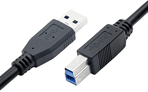 YSJJZRL USB 3.0 Cable A Male to B Male, Type A to B Male Compatible with Hard Disk Drive,Scanner,USB Hub,Monitor etc (0.5M)
