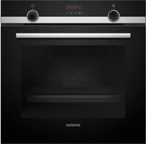 Horno Multifunción con vapor valueSteam SIEMENS HR574AER0 Limpieza Pirólisis $amp; humidClean 71L Cristal negro/inox