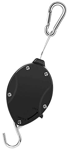 YongXiangPeng Hanging Basket Chains,Retractable Hook Heavy Duty Hanging Basket Pulley,304 Stainless Steel Plant Pulley Rope Hanger for Garden Hanging Baskets and Birds Feeder