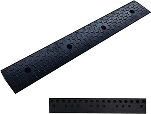 BKEKM Rollstuhlrampe Rollstuhlrampe rutschfeste Schwellenrampe aus Gummi für LKW, Auto, Rollstuhl, Rasenmäher, Motorrad, Behindertenrampe, Bordsteinrampe Anti-Rutsch