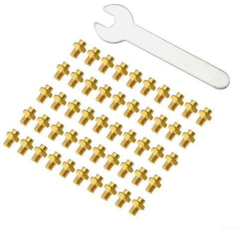 Zoegneer Mehrfarbige Edelstahl-Fahrradpedalschrauben, , rutschfeste Schrauben, Set (goldfarben)
