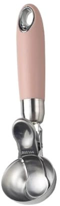 Ice Cream Scoop Stainless Steel Ice Cream Scoop Ice Cream Scoop Ball Scooper Fruit Watermelon Scoop Scooper (Color : Pink, Size : 20x4.5cm)