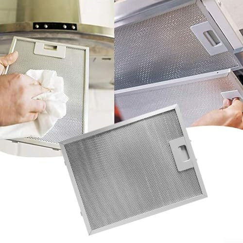 5 Stück Dunstabzugshauben-Metall-Fettfilter, Dunstabzugshaubenfilter geeignet für Dunstabzugshaube, Abluftventilator, Dunstabzugshaubenfilter, 250 x 310 mm
