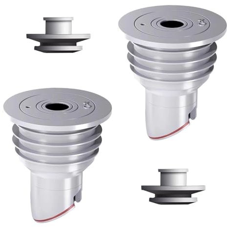 SIGANDG 2 Pièces Joint de Machine à Laver, Bouchon Anti-Odeur et D'Étanchéité de Tuyau D'Évacuation, Bague D'Étanchéité pour Cuisine (35-40 mm) - Gris