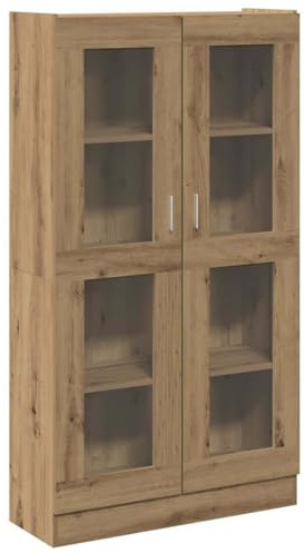 vidaXL Dressoir Artisan Eikenhout 82,5x30,5x150 cm Bewerkt Hout