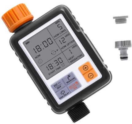 CAXUSD Gartentimer Mit Magnetventil Für Bewässerung Wasserdruckbeständigkeit Bis Universalgewinde Automatischer Bewässerungscontroller
