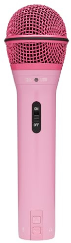 SAMSON Q2U USB and XLR Handheld Dynamic Microphone with Cardioid Polar Pattern for Podcasting and Live Streaming (Pink)